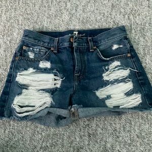 7 for all mankind Jean shorts
